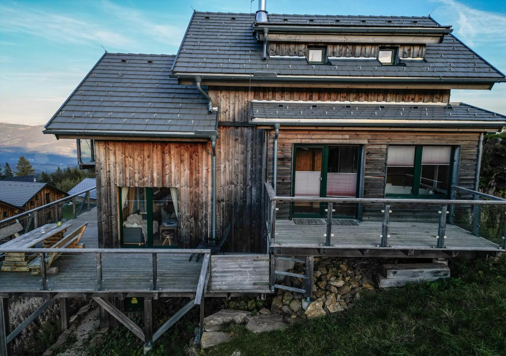 1A Chalet "Wolke" Wandern, Grillen, Wellness Im Traumhaus Wolfsberg Dış mekan fotoğraf